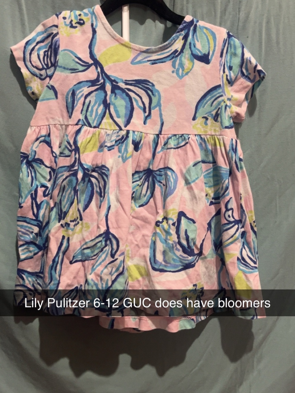 Lilly Pulitzer Pink Floral Short Sleeve Girls' Top